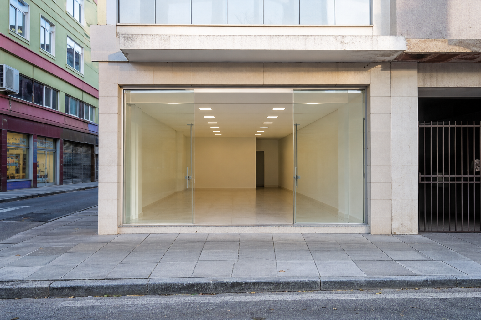 Fachada da sala comercial no Centro